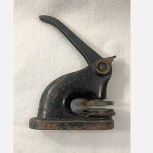 Vintage Corporate Seal Press 1927 Hemisphere Petroleum Corp. California